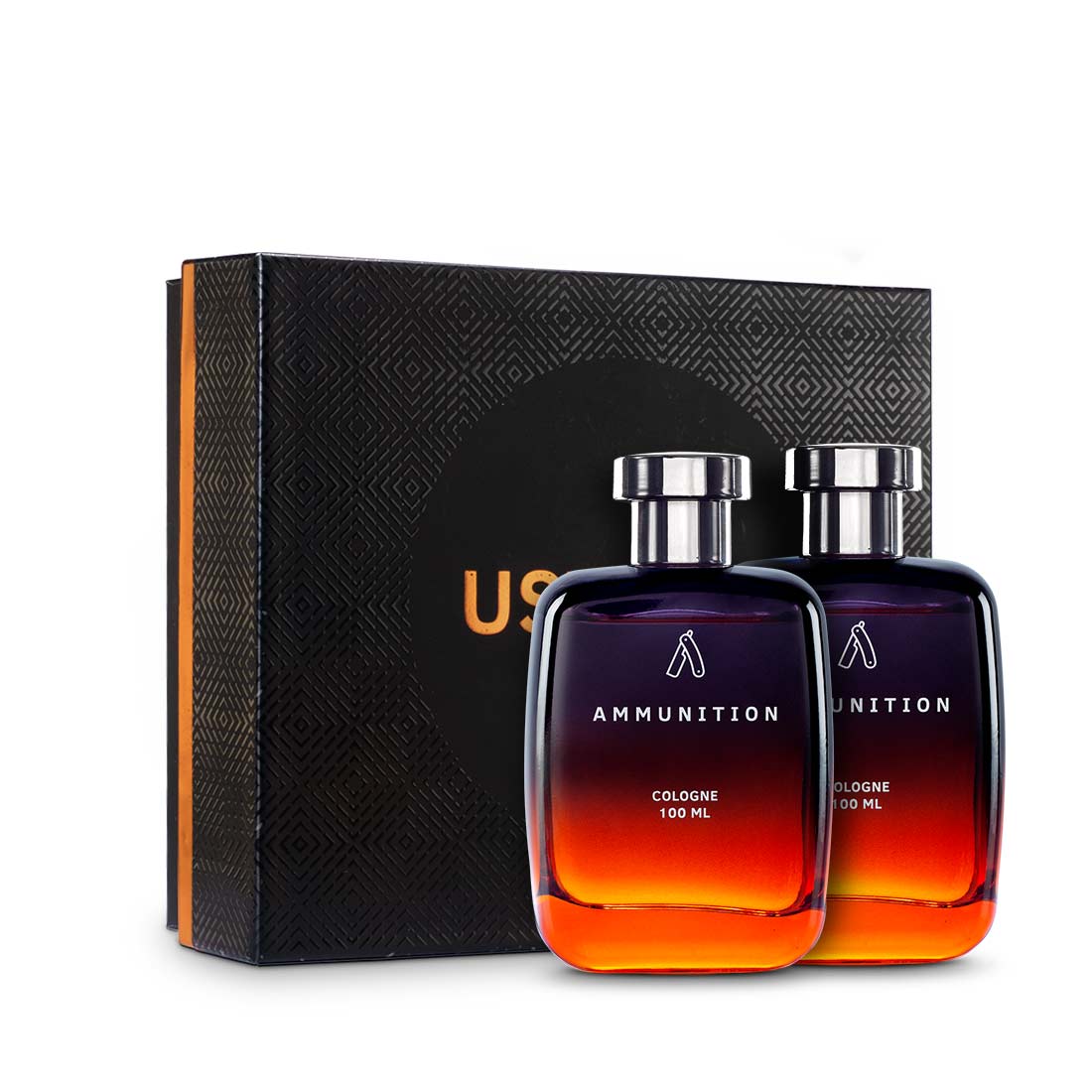 Ustraa Fragrance Gift Box - Ammunition Perfume for Men - 100ml - Set of 2