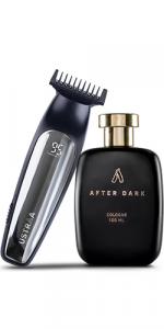  After Dark Cologne - 100 ml - Perfume for Men & Chrome - Lithium Powered Beard Trimmer