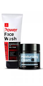 Power Face Wash Energize & Moisturizing Cream Dry Skin