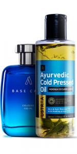 Ayurvedic Cold Pressed Oil & Cologne Base Camp Combo