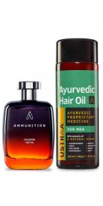 Ayurvedic Hair Oil & Ammunition Cologne - 100 ml - Perfume for Men 