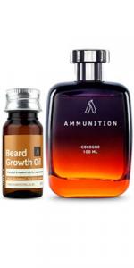 Ammunition Cologne - Perfume for Men -100ml & Beard Growth Oil -35ml
