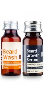 Beard Growth Serum & Beard Wash (Woody)