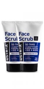 Face Scrub For De-Tan - 100g - Set of 2 - for Effective Tan Removal