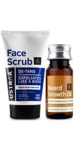 Beard Growth Oil and Face Scrub