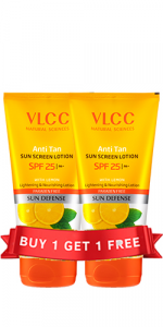 VLCC Anti Tan Sun Screen Lotion - SPF 25 PA+ - 300 ml - Buy One Get One