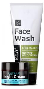 Night Cream & Face Wash Oily Skin