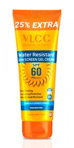 VLCC Water Resistant SPF 60 PA+++ Sunscreen Gel Crèam - 100 g with 25 g Extra