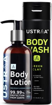 Body Lotion Germ Free & Body Wash Green Clay