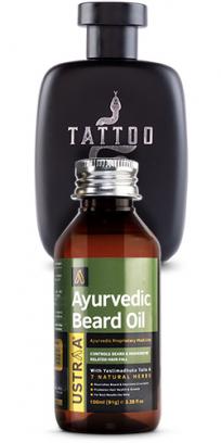 Ayurvedic Beard Oil & Tattoo Cologne - 100 ml - Perfume for Men