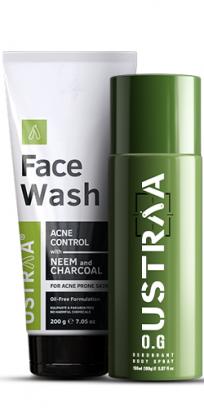 O.G Deodorant & Face Wash Neem Charcoal Combo