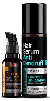 Vitamin C Face Serum & Anti Dandruff Hair Serum
