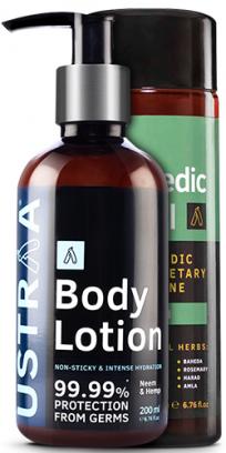 Body Lotion Germ Free & Ayurvedic Hair Oil