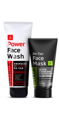 Power Face Wash Energize & De-Tan Face Mask - Dry Skin