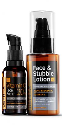 Vitamin C Face Serum and Face & Stubble Lotion