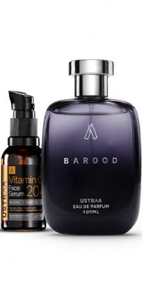 Barood EDP - Perfume for Men & 20% Vitamin C Face Serum with Hyaluronic Acid