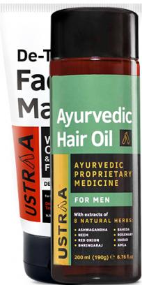 Ayurvedic Hair Oil & Face Mask- Oily Skin