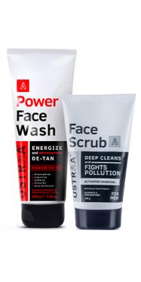 Power Face Wash Energize & Activated Charcoal Face Scrub