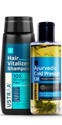 Hair Vitalizer Shampoo & Ayurvedic Cold Pressed Oil