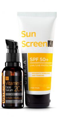 Vitamin C Face Serum & Sunscreen SPF 50+