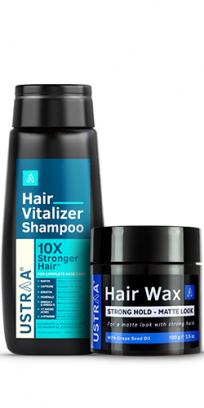 Hair Vitalizer Shampoo & Hair Wax Matte Look
