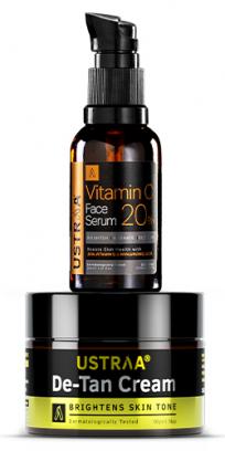 Vitamin C Face Serum & De Tan Cream