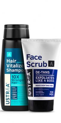 Hair Vitalizer Shampoo & De Tan Face Scrub