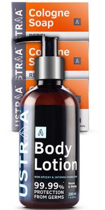 Body Lotion Germ Free & Cologne Soap Rebel Pack of 3