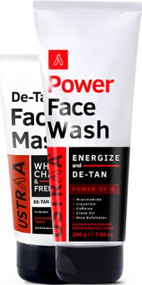 Power Face Wash Energize & De-Tan Face Mask - Oily Skin