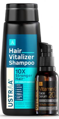 Hair Vitalizer Shampoo & 20% Viatmin C Face Serum
