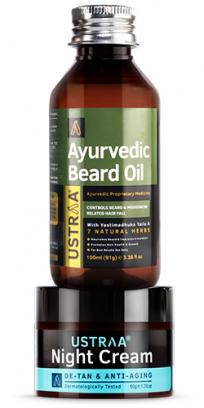 Ayurvedic Beard Oil & Night Cream