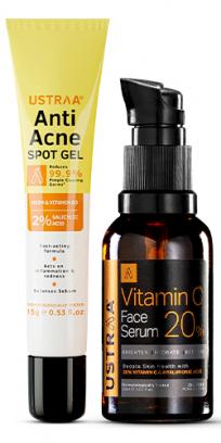 Vitamin C Face Serum & Anti Acne Spot Gel