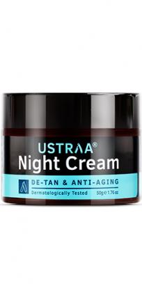 Night Cream - De-Tan and Anti-Aging - 50g - for Effective Tan Removal