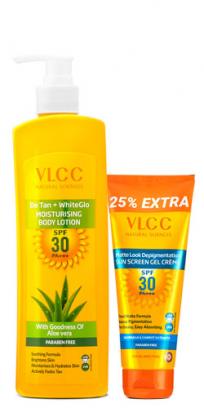 VLCC De Tan Plus White Glow Moisturising Body Lotion & Matte Look SPF 30 PA ++ Sunscreen