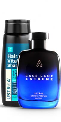 Base Camp Extreme EDP Perfume for Men & Hair Vitalizer Shampoo