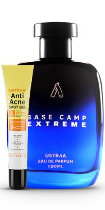 Base Camp Extreme EDP - Perfume for Men100ml & Anti Acne Spot Gel - 15ml