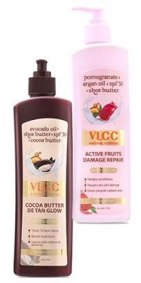 VLCC Cocoa Butter De-tan Glow & Active Fruits Body Lotion SPF 30 | PA+++