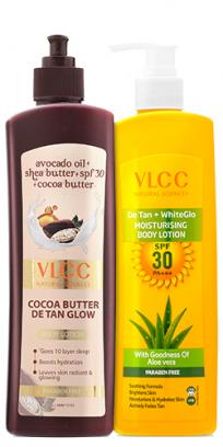 VLCC Cocoa Butter & DeTan + WhiteGlow Moisturising Body Lotion SPF 30 PA+++