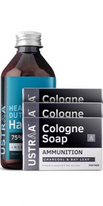 Cologne Soap - Ammunition - Set of 3 and Hand Rub - 200 ml