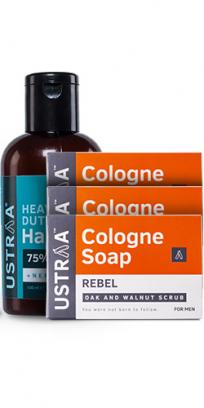 Cologne Soap - Rebel - Set of 3 and Hand Rub