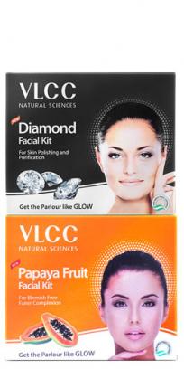 VLCC Papaya Fruit & Diamond Facial Kit 