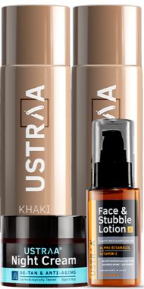 Khaki Deodorant Set of 2, Night Cream & Stubble Lotion