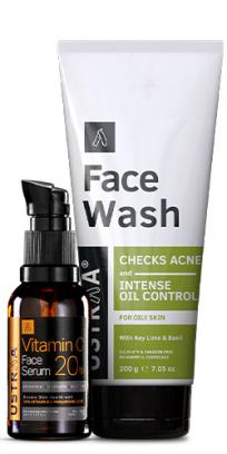 Vitamin C Face Serum & Face Wash Oily Skin