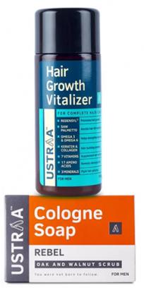 Hair Growth Vitalizer & Rebel Cologne Soap