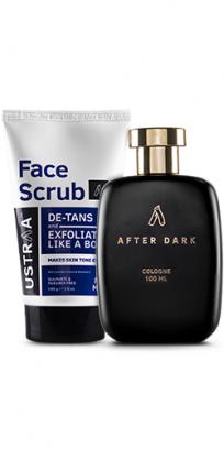 After Dark Cologne- Perfume for Men -100ml & Face Scrub for de-Tan - 100g