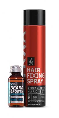 Beard Growth Supplement & Hair Fixing Spray