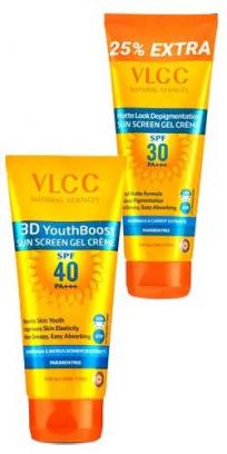 VLCC Matte Look SPF 30 PA+++ & 3D Youth Boost SPF40 +++ Sunscreen