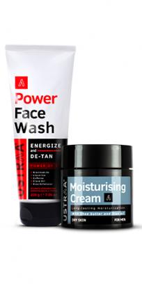 Power Face Wash Energize & Moisturizing Cream Dry Skin