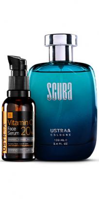 Vitamin C Face Serum & Scuba Cologne - 100 ml - Perfume for Men