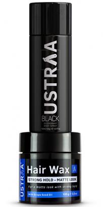 Deodorant Black & Hair Wax Matte Look
